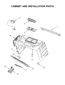 Cabinet And Installation Parts parts for Jenn-Air Microwave/Hood Combo YJMV9196CB5 from AppliancePartsPros.com