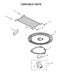 Turntable Parts parts for Kitchenaid Microwave/Hood Combo KHMS2040BBL1 from AppliancePartsPros.com