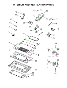 Interior And Ventilation Parts parts for Jenn-Air Microwave/Hood Combo YJMV9196CS2 from AppliancePartsPros.com