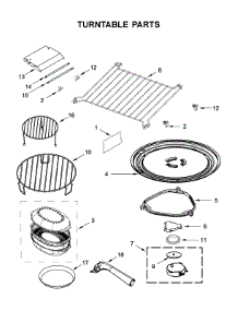 Turntable Parts parts for Kitchenaid Microwave/Hood Combo KMHP519ESS1 from AppliancePartsPros.com