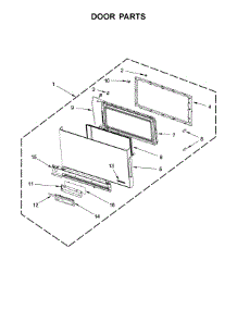 Door Parts parts for Jenn-Air Microwave/Hood Combo YJMV9196CS2 from AppliancePartsPros.com