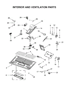 Interior And Ventilation Parts parts for Kitchenaid Microwave/Hood Combo KMHP519ESS1 from AppliancePartsPros.com