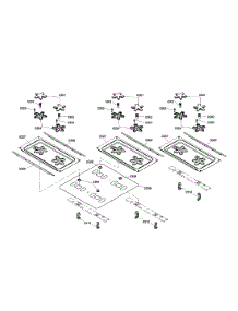 Cooktop parts for Thermador Range PRD486EDHC/01 from AppliancePartsPros.com