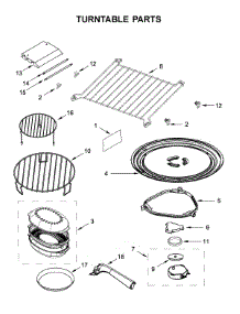 Turntable Parts parts for Kitchenaid Microwave/Hood Combo KMHP519ESS4 from AppliancePartsPros.com