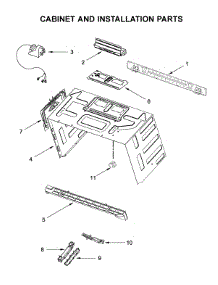 Cabinet And Installation Parts parts for Kitchenaid Microwave/Hood Combo KMHP519ESS4 from AppliancePartsPros.com