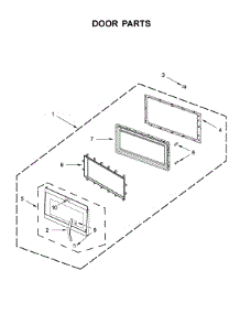 Door Parts parts for Kitchenaid Microwave/Hood Combo KMHS120EBL6 from AppliancePartsPros.com