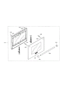 Door parts for Thermador Range PRD486EDHC/01 from AppliancePartsPros.com