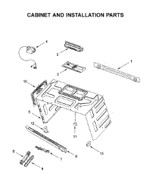 Cabinet And Installation Parts parts for Jenn-Air Microwave/Hood Combo JMV9196CB5 from AppliancePartsPros.com