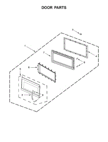 Door Parts parts for Kitchenaid Microwave/Hood Combo YKMHS120EW5 from AppliancePartsPros.com