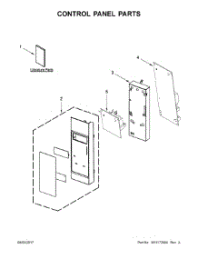 Control Panel Parts parts for Kitchenaid Microwave/Hood Combo YKMHS120EW5 from AppliancePartsPros.com