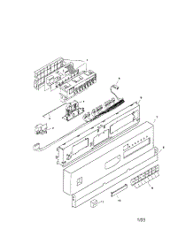 Fascia Panel parts for Bosch Dishwasher SHI6802UC/12 from AppliancePartsPros.com