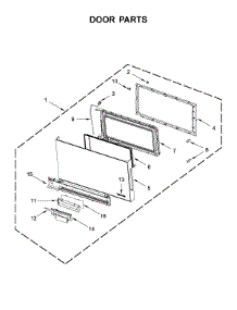 Door Parts parts for Jenn-Air Microwave/Hood Combo JMV9196CB5 from AppliancePartsPros.com