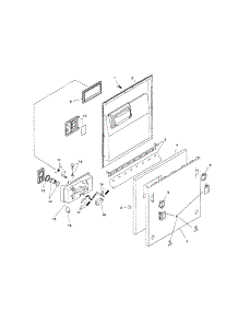 Door Assembly parts for Bosch Dishwasher SHI6802UC/12 from AppliancePartsPros.com