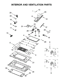 Interior And Ventilation Parts parts for Jenn-Air Microwave/Hood Combo JMV9196CS5 from AppliancePartsPros.com