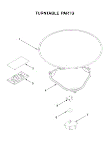 Turntable Parts parts for Kitchenaid Microwave/Hood Combo YKMLS311HBS3 from AppliancePartsPros.com