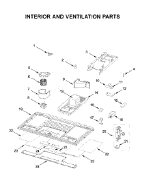 Interior And Ventilation Parts parts for Kitchenaid Microwave/Hood Combo YKMLS311HBS3 from AppliancePartsPros.com