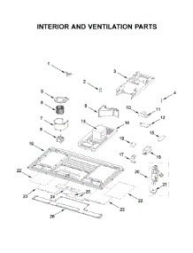 Interior And Ventilation Parts parts for Kitchenaid Microwave/Hood Combo YKMLS311HSS3 from AppliancePartsPros.com