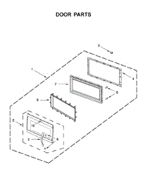 Door Parts parts for Kitchenaid Microwave/Hood Combo KMHS120EWH7 from AppliancePartsPros.com