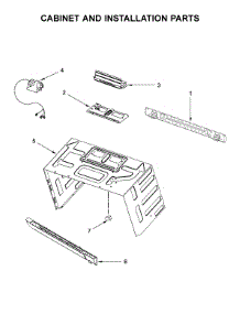 Cabinet And Installation Parts parts for Kitchenaid Microwave/Hood Combo KMHS120EWH7 from AppliancePartsPros.com