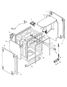 Tank Assy parts for Bosch Dishwasher SHU9952UC/12 from AppliancePartsPros.com