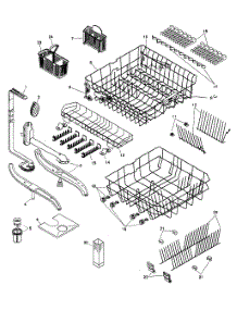 Racks parts for Bosch Dishwasher SHU9952UC/12 from AppliancePartsPros.com