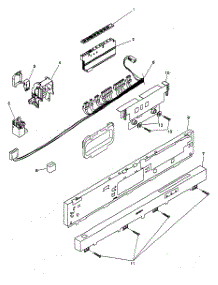 Fascia Panel parts for Bosch Dishwasher SHU9952UC/12 from AppliancePartsPros.com
