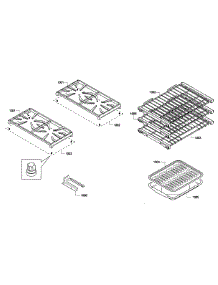 Grate / Shelf parts for Thermador Range PRD364GDHU/01 from AppliancePartsPros.com