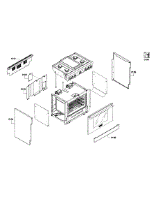 Cabinet parts for Thermador Range PRD364GDHU/01 from AppliancePartsPros.com