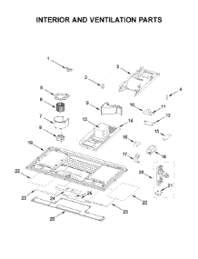 Interior And Ventilation Parts parts for Kitchenaid Microwave/Hood Combo KMLS311HBS1 from AppliancePartsPros.com