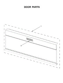 Door Parts parts for Kitchenaid Microwave/Hood Combo KMLS311HBS3 from AppliancePartsPros.com