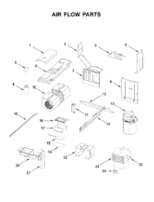 Air Flow Parts parts for Kitchenaid Microwave/Hood Combo KMLS311HBS3 from AppliancePartsPros.com