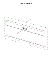 Door Parts parts for Kitchenaid Microwave/Hood Combo KMLS311HWH0 from AppliancePartsPros.com
