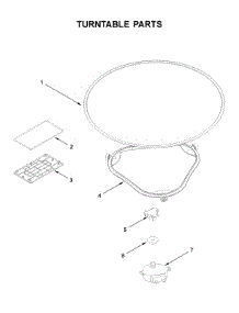 Turntable Parts parts for Kitchenaid Microwave/Hood Combo KMLS311HWH0 from AppliancePartsPros.com