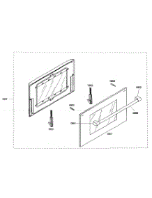 Door Assy parts for Thermador Range PRD364EDHC02 from AppliancePartsPros.com