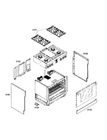 Cabinet Parts parts for Thermador Range PRD364EDHC02 from AppliancePartsPros.com