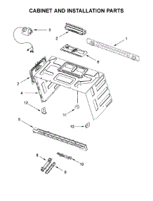Cabinet And Installation Parts parts for Kitchenaid Microwave/Hood Combo YKMHP519ES2 from AppliancePartsPros.com