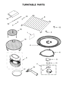 Turntable Parts parts for Kitchenaid Microwave/Hood Combo YKMHP519ES2 from AppliancePartsPros.com