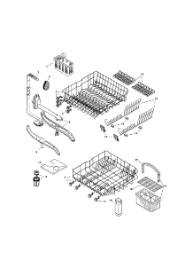 Racks parts for Bosch Dishwasher SHV4303UC/11 / FD8002-8003 from AppliancePartsPros.com