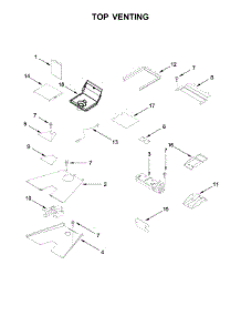 Top Venting parts for Jenn-Air Range JGRP430WP02 from AppliancePartsPros.com