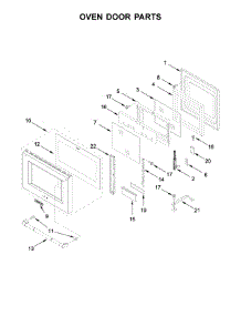 Oven Door Parts parts for Jenn-Air Range JGRP430WP02 from AppliancePartsPros.com