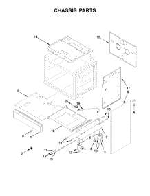 Chassis Parts parts for Jenn-Air Range JGRP430WP02 from AppliancePartsPros.com