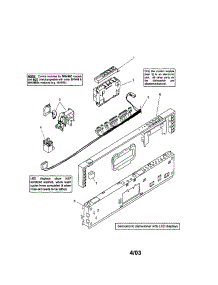 Fascia Panel parts for Bosch Dishwasher SHV46C03UC/14 / FD8211 from AppliancePartsPros.com