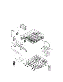 Racks parts for Bosch Dishwasher SHU3032UC/12 / FD 8003 from AppliancePartsPros.com