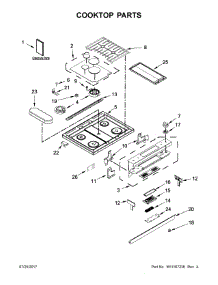 Cooktop Parts parts for Jenn-Air Range JDS1450FP0 from AppliancePartsPros.com