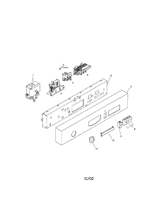Fascia Panel parts for Bosch Dishwasher SHU3035UC/12 / FD 8006 from AppliancePartsPros.com