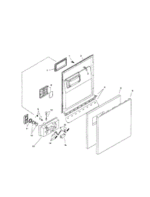 Door Assembly parts for Bosch Dishwasher SHU3035UC/12 / FD 8006 from AppliancePartsPros.com