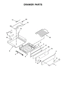 Drawer Parts parts for Jenn-Air Range JDS1450FP0 from AppliancePartsPros.com