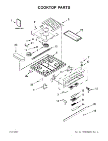 Cooktop Parts parts for Jenn-Air Range JDS1450FS0 from AppliancePartsPros.com