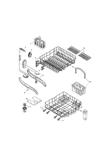 Racks parts for Bosch Dishwasher SHU3135UC/12 / FD 8105 from AppliancePartsPros.com