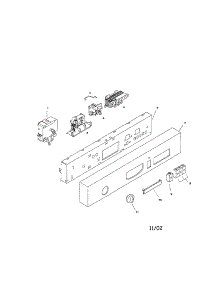 Fascia Panel parts for Bosch Dishwasher SHU3136UC/12 / FD 8105 from AppliancePartsPros.com